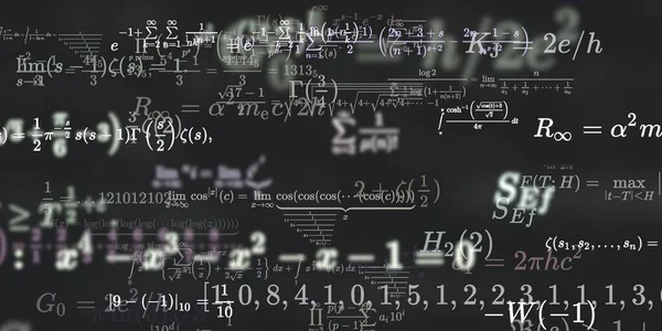 Historia Matemática Con Fórmulas Ilustración Perfecta Modelo Abstracto Con Símbolos — Foto de Stock