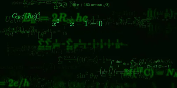 Historia Matemática Con Fórmulas Ilustración Perfecta — Foto de Stock