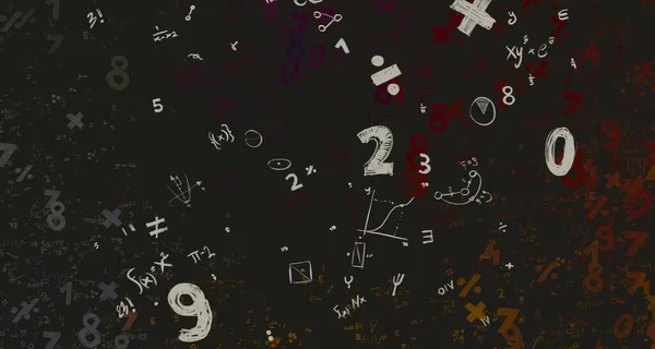 Math Ilustración Abstract Background Numbers Copy Space — Foto de Stock