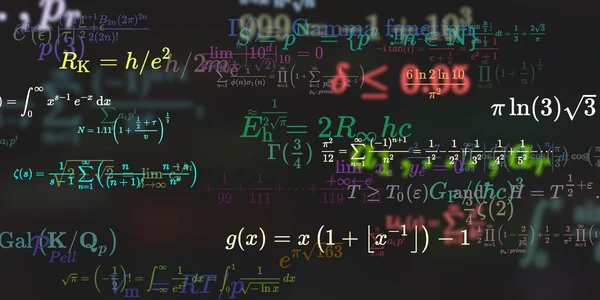 Matematik Baggrund Med Formler Problemfri Illustration - Stock-foto