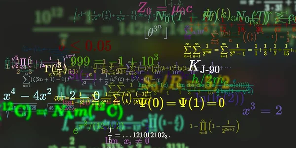 Wiskunde Achtergrond Met Formules Naadloze Illustratie — Stockfoto