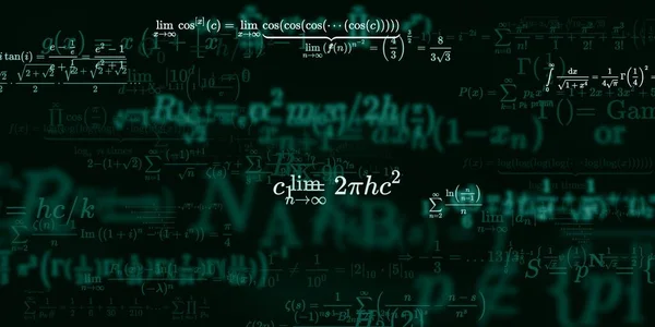 Historia Matemática Con Fórmulas Ilustración Perfecta — Foto de Stock