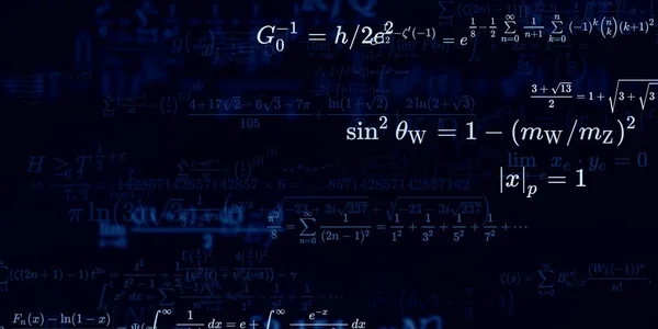 Sfondo Matematico Con Formule Illustrazione Senza Soluzione Continuità — Foto Stock