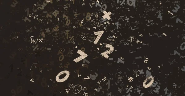 Math Ilustración Abstract Background Numbers Copy Space — Foto de Stock