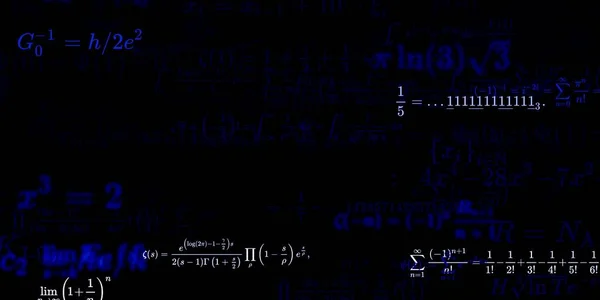 Μαθηματικά Φόντο Τύπους Αδιάλειπτη Απεικόνιση — Φωτογραφία Αρχείου