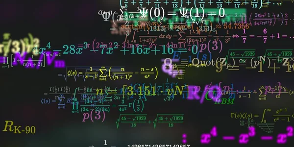 Historia Matemática Con Fórmulas Ilustración Perfecta — Foto de Stock