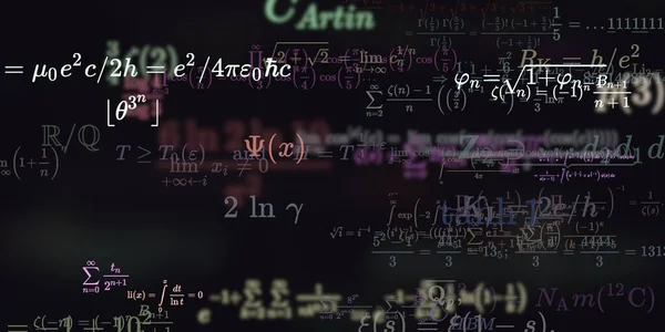 Historia Matemática Con Fórmulas Ilustración Perfecta — Foto de Stock