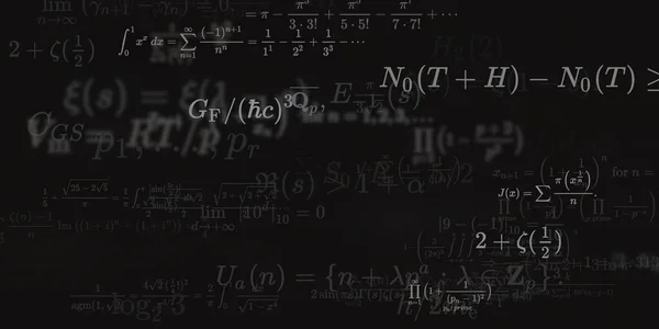 Sfondo Matematico Con Formule Illustrazione Senza Soluzione Continuità — Foto Stock