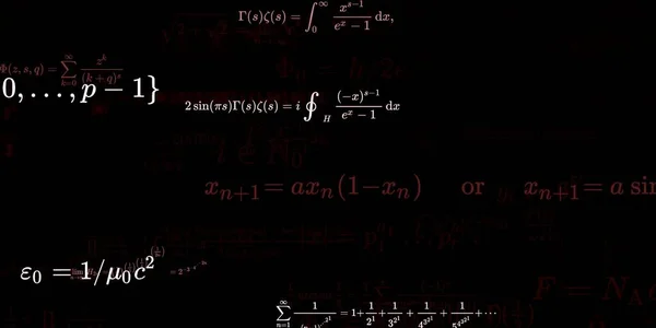 Historia Matemática Con Fórmulas Ilustración Perfecta —  Fotos de Stock