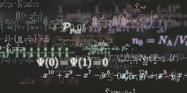 Historia Matemática Con Fórmulas Ilustración Perfecta — Foto de Stock