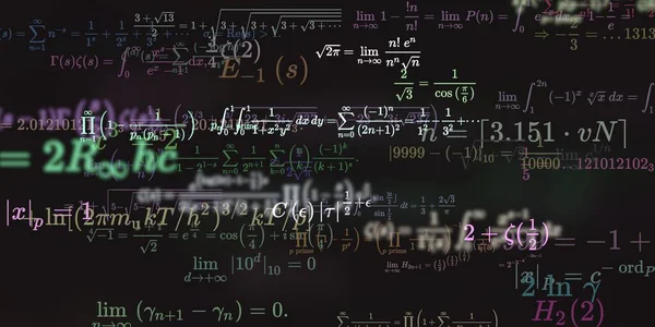 Historia Matemática Con Fórmulas Ilustración Perfecta Modelo Abstracto Con Símbolos — Foto de Stock