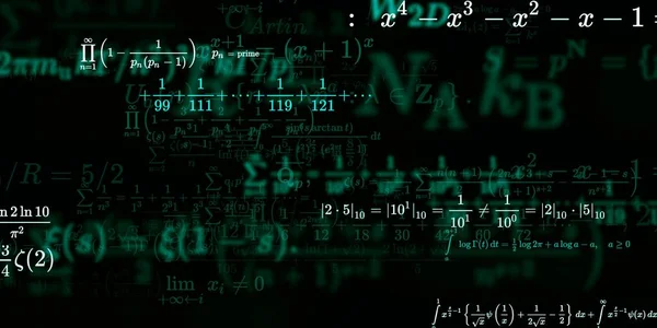 Mathematischer Hintergrund Mit Formeln Nahtlose Illustration — Stockfoto