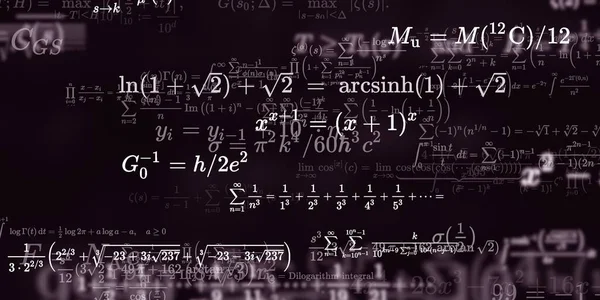 Sfondo Matematico Con Formule Illustrazione Senza Soluzione Continuità — Foto Stock