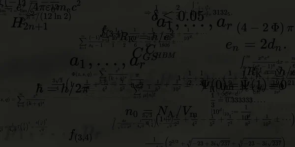 Historia Matemática Con Fórmulas Ilustración Perfecta — Foto de Stock