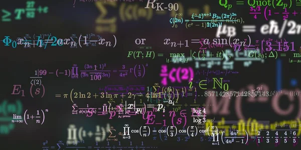 Sfondo Matematico Con Formule Illustrazione Senza Soluzione Continuità — Foto Stock