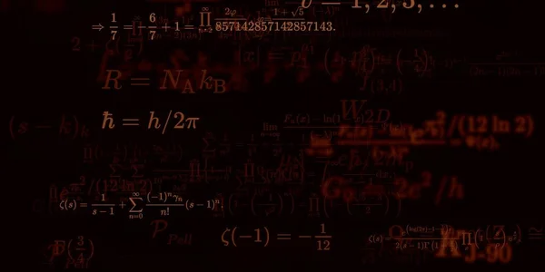 Kontekst Matematyczny Formułami Bezproblemowa Ilustracja Abstrakcyjny Wzór Kolorowymi Symbolami — Zdjęcie stockowe