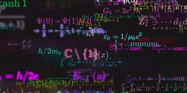 Historia Matemática Con Fórmulas Ilustración Perfecta — Foto de Stock