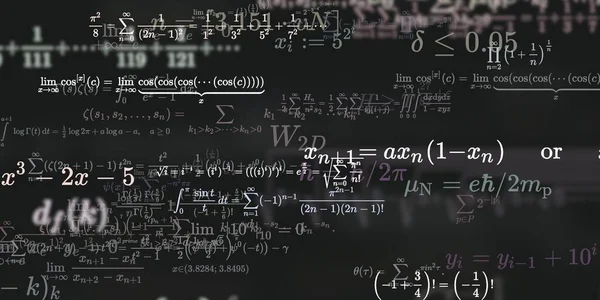 Formação Matemática Com Fórmulas Ilustração Perfeita — Fotografia de Stock