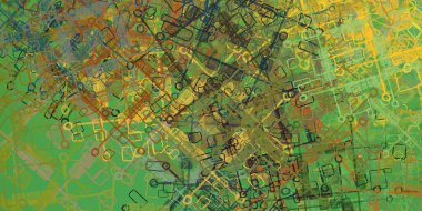 Soyut arka plan sanatı. 2D çizim. Etkileyici yağlı boya resim. Tuvalde fırça darbeleri. Modern sanat. Çok renkli arkaplan. Çağdaş sanat. İfade. Sanatsal dijital palet.