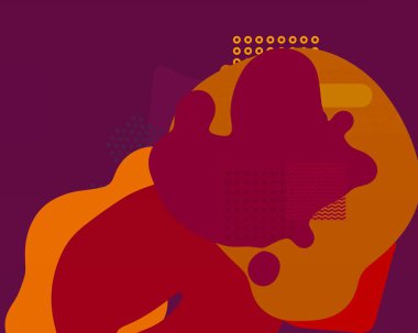 Soyut arka plan sanatı. 2D çizim. Etkileyici yağlı boya resim. Tuvalde fırça darbeleri. Modern sanat. Çok renkli arkaplan. Çağdaş sanat. İfade. Sanatsal dijital palet.