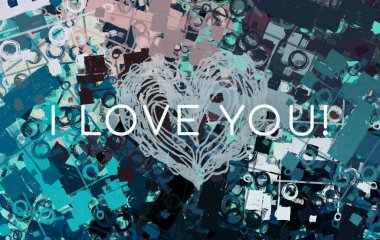 Soyut arka plan sanatı. 2D çizim. Etkileyici yağlı boya resim. Tuvalde fırça darbeleri. Modern sanat. Çok renkli arkaplan. Çağdaş sanat. İfade. Sanatsal dijital palet.