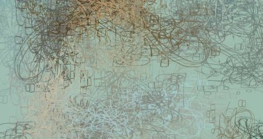 Soyut arka plan sanatı. 2D çizim. Etkileyici yağlı boya resim. Tuvalde fırça darbeleri. Modern sanat. Çok renkli arkaplan. Çağdaş sanat. İfade. Sanatsal dijital palet.