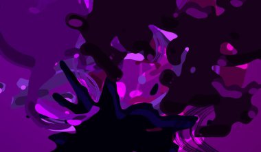 Soyut arka plan sanatı. 3 boyutlu illüstrasyon. Tuvalde fırça darbeleri. Çok renkli arkaplan. Çağdaş sanat. Sanatsal dijital palet.