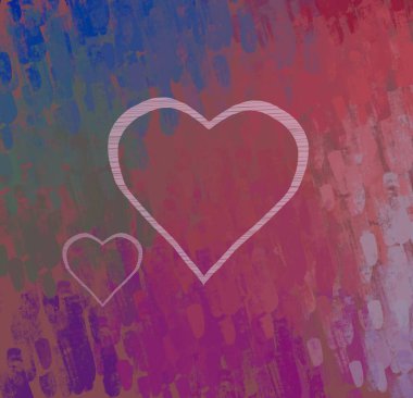 Soyut arka plan sanatı. 2D çizim. Etkileyici yağlı boya resim. Tuvalde fırça darbeleri. Modern sanat. Çok renkli arkaplan. Çağdaş sanat. İfade. Sanatsal dijital palet.