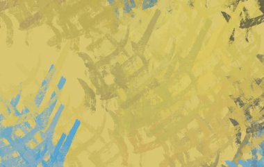 Soyut arka plan sanatı. 2D çizim. Etkileyici yağlı boya resim. Tuvalde fırça darbeleri. Modern sanat. Çok renkli arkaplan. Çağdaş sanat. İfade. Sanatsal dijital palet.