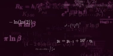 Formüllü matematik arkaplanı, kusursuz illüstrasyon   