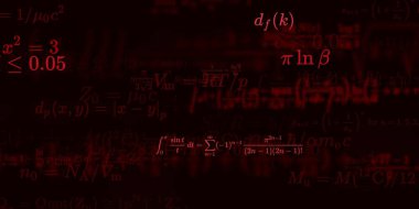 Formüllü matematik arkaplanı, kusursuz illüstrasyon   