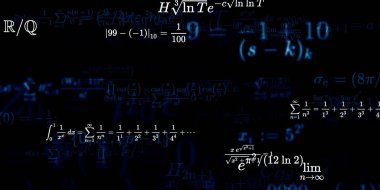Formüllü matematik arkaplanı, kusursuz illüstrasyon   