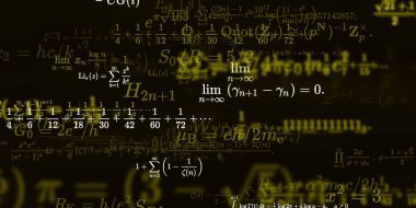 Formüllü matematik arkaplanı, kusursuz illüstrasyon   