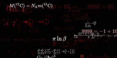 Formüllü matematik arkaplanı, kusursuz illüstrasyon   