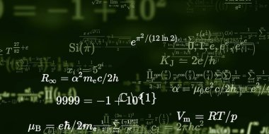 Formüllü matematik arkaplanı, kusursuz illüstrasyon   