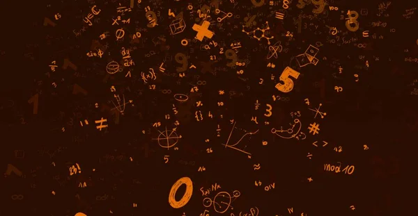 Math Ilustración Abstract Background Numbers Copy Space — Foto de Stock