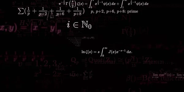 Sfondo Matematico Con Formule Illustrazione Senza Soluzione Continuità — Foto Stock