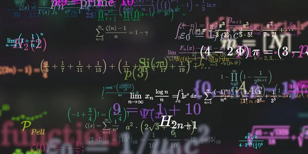 Historia Matemática Con Fórmulas Ilustración Perfecta — Foto de Stock