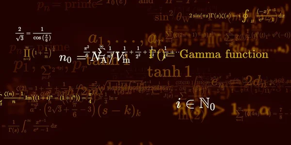 Tło Matematyczne Wzorami Bezproblemowa Ilustracja — Zdjęcie stockowe