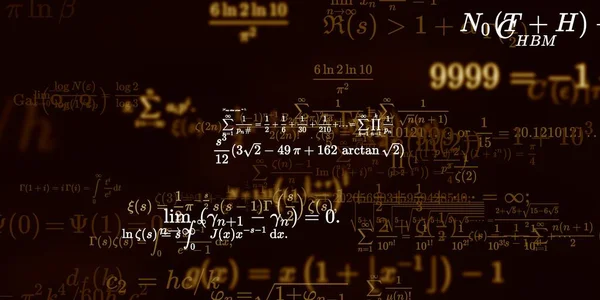 Sfondo Matematico Con Formule Illustrazione Senza Soluzione Continuità — Foto Stock