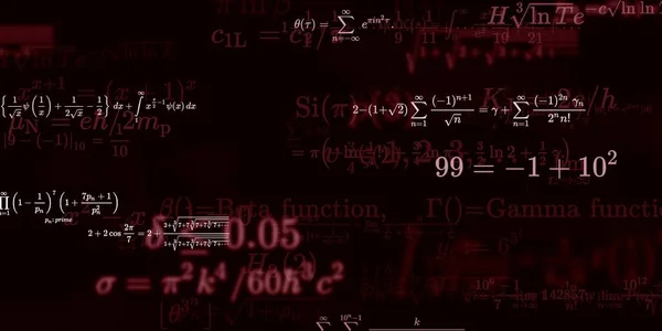 Historia Matemática Con Fórmulas Ilustración Perfecta — Foto de Stock