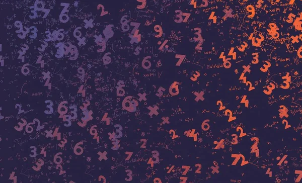 Math Illustration Abstract Background Numbers Copy Space — Stock Photo, Image