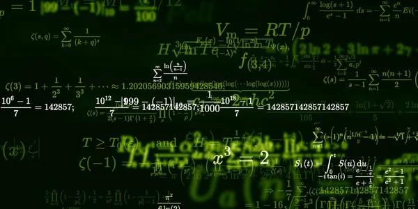 Sfondo Matematico Con Formule Illustrazione Senza Soluzione Continuità — Foto Stock