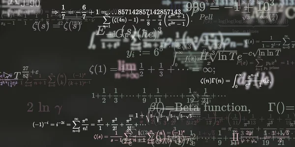 Formação Matemática Com Fórmulas Ilustração Perfeita — Fotografia de Stock