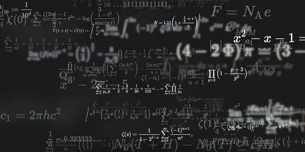 Historia Matemática Con Fórmulas Ilustración Perfecta — Foto de Stock