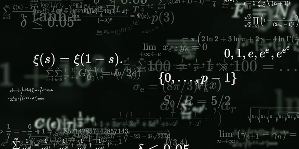 Historia Matemática Con Fórmulas Ilustración Perfecta — Foto de Stock