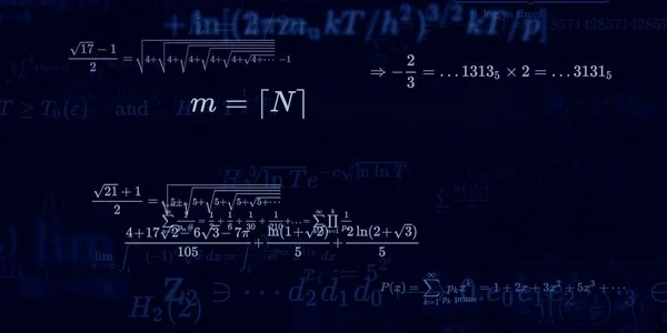 Formação Matemática Com Fórmulas Ilustração Perfeita — Fotografia de Stock