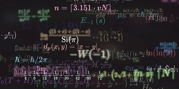 Historia Matemática Con Fórmulas Ilustración Perfecta — Foto de Stock