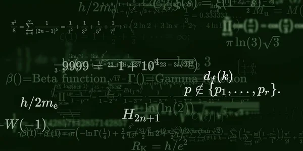 Mathematischer Hintergrund Mit Formeln Nahtlose Illustration — Stockfoto
