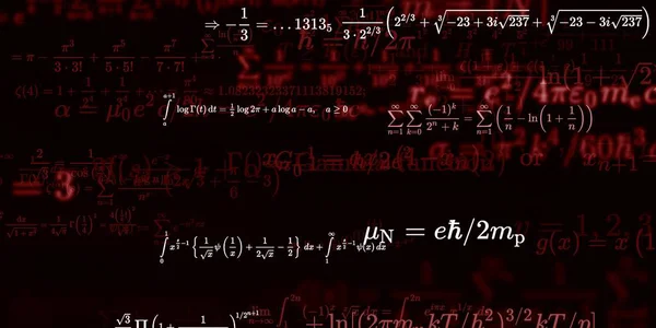 Formação Matemática Com Fórmulas Ilustração Perfeita — Fotografia de Stock